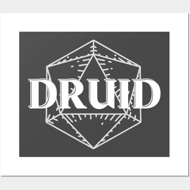 Druid Class D20 Print Wall Art by DungeonDesigns